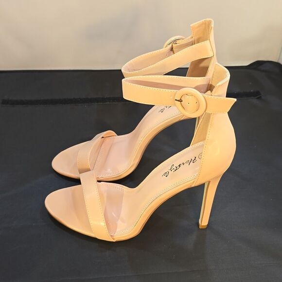BRAND NEW HERSTYLE CHARMING- ANKLE STRAP ROUNDED BUCKLE OPEN TOE STILETT… - Picture 7 of 15